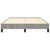 vidaXL Bed Frame without Mattress Light Grey 135x190 cm Double Double Velvet