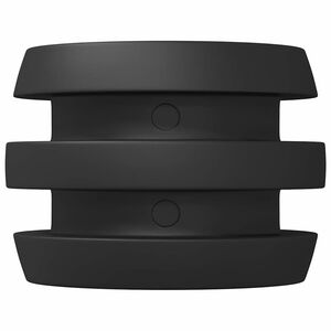 vidaXL Football Table Bumpers 3 x 3 x 2 cm Rod 16 pcs Black