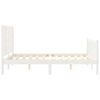 vidaXL Bed Frame without Mattress White 120x200 cm Solid Wood Pine