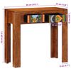 vidaXL Console Table 80x35x75 cm Solid Wood Acacia