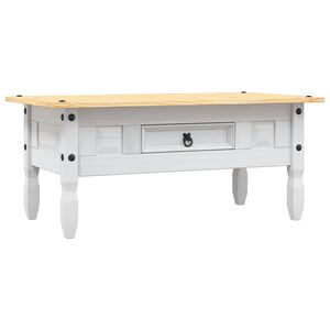 vidaXL Coffee Table Mexican Pine Corona Range White 100x55x45 cm