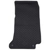 vidaXL Car Mat 4 pcs Black Rubber