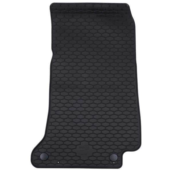 vidaXL Car Mat 4 pcs Black Rubber