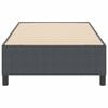 vidaXL Platform Bed Frame Dark Grey 90 x 190 cm Fabric