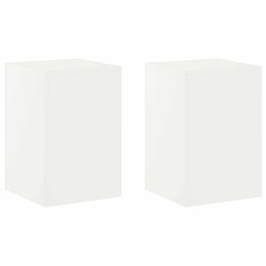 vidaXL Plant Stand 2 pcs White 40 x 40 x 60 cm Steel