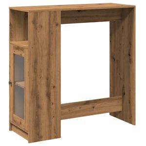 vidaXL Bar Table with Racks Artisan Oak 101x40x103.5cm Engineered Wood