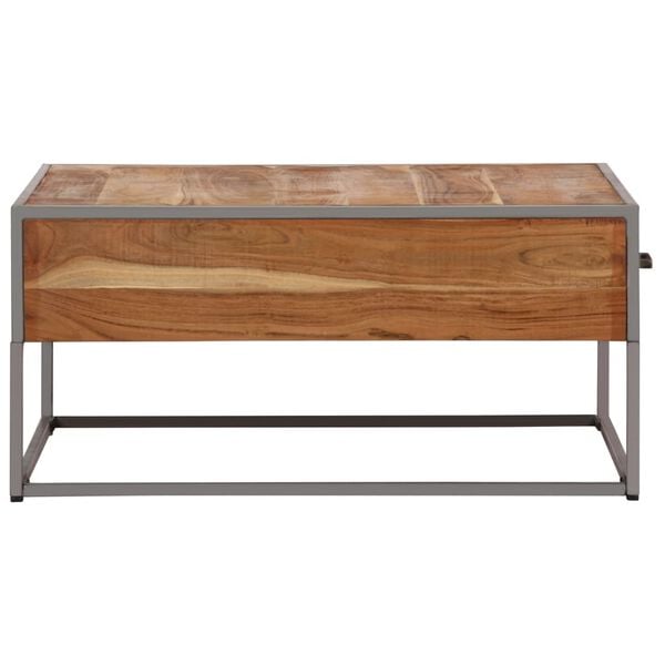 vidaXL Coffee Table 75x75x35 cm Solid Acacia Wood