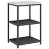 vidaXL Kitchen Storage Set with Shelf 2 pcs Black Cold-rolled steel