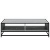 vidaXL Coffee Table Grey Sonoma 100x100x30 cm Engineered Wood and Metal