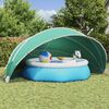 vidaXL Pool Dome Folding Manual Green 546 x 516 x 250 cm