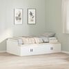 vidaXL Bed Frame with Drawer White 70 x 190 cm Engineered Wood