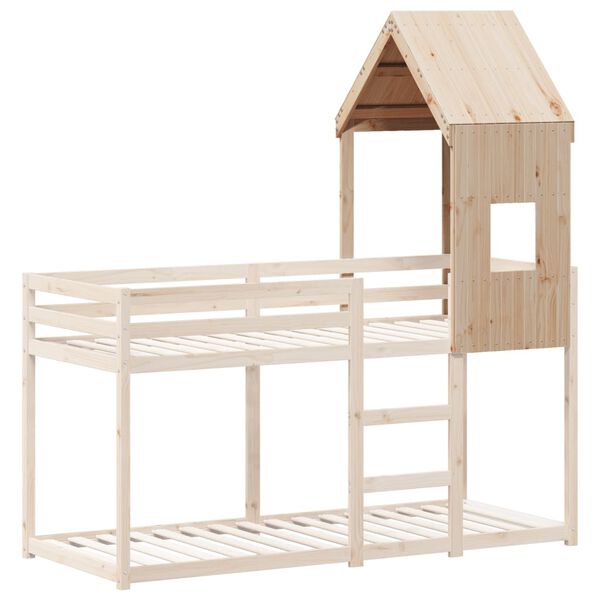 vidaXL Kids' Bed Roof 60x89x134.5 cm Solid Wood Pine