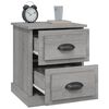 vidaXL Bedside Cabinet Grey Sonoma 39x39x47.5 cm Engineered Wood
