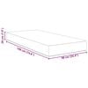 vidaXL Bed Mattress with Mattress Blue 90 x 190 cm Fabric