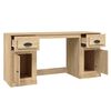 vidaXL Desk with Cabinet Sonoma Oak Engineered Wood