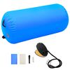 vidaXL Inflatable Gymnastic Roll with Pump 120x90 cm PVC Blue