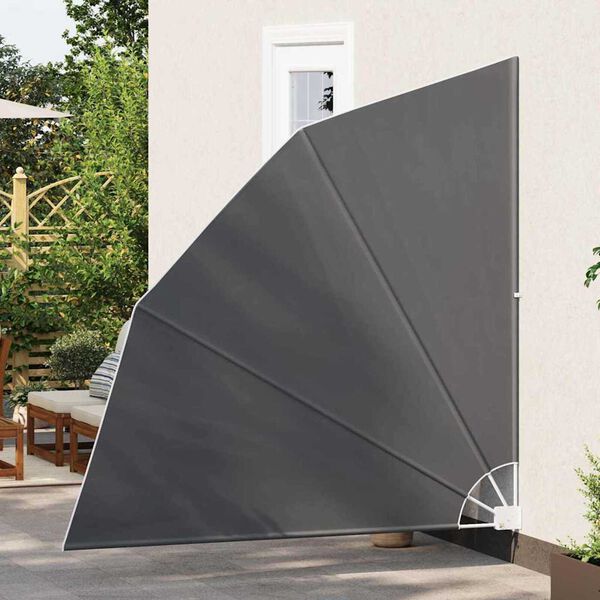 vidaXL Balcony Privacy Screen Black 210 x 210 cm Polyester