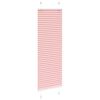 vidaXL Pleated Blind Pink 45x150 cm Fabric Width 44.4 cm Polyester