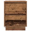 vidaXL Bedside Cabinet with Drawer 2 pcs Old Wood 39 x 34.5 x 50 cm
