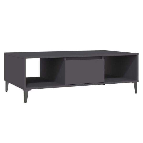 vidaXL Coffee Table Grey 103.5x60x35 cm Engineered Wood