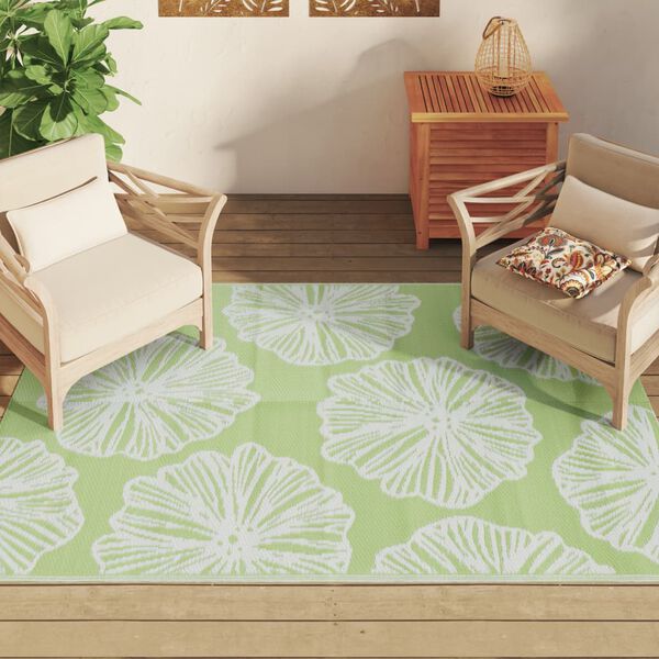 vidaXL Outdoor Carpet ARAKIL Green 140x200 cm PP
