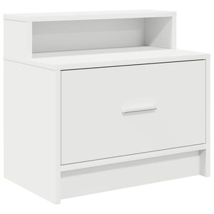 vidaXL Bedside Cabinet with Drawer White 51x31x47 cm