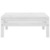 vidaXL 3 Piece Garden Lounge Set White Solid Pinewood