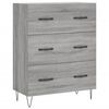 vidaXL Sideboard Grey Sonoma 69.5x34x90 cm Engineered Wood
