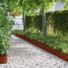 vidaXL Lawn Edgings 10 pcs Rusty 103 x 0.05 x 22 cm Weathering Steel