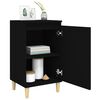 vidaXL Bedside Cabinets 2 pcs Black 40x35x70 cm Engineered Wood