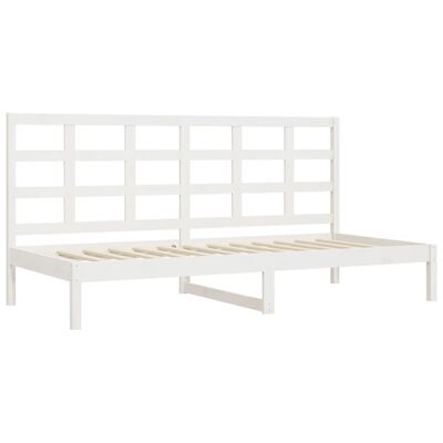 vidaXL Day Bed White 80x200 cm Solid Wood Pine
