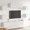 vidaXL TV Cabinet Set | Set of 7 | White | Engineered wood | TV Stand