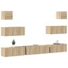 vidaXL 7 Piece TV Cabinet Set Sonoma Oak Engineered Wood