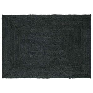 vidaXL Area Rug Dark Grey 200 x 290 cm Jute
