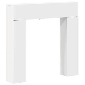 vidaXL Fireplace Surround White 102 x 18 x 100.5 cm Engineered Wood