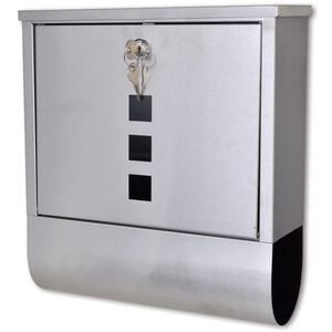 vidaXL Mailbox | Stainless Steel | Medium | Stylish Design | Mailbox