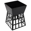 vidaXL 2-in-1 Fire Pit and BBQ 34x34x48 cm Steel