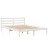 vidaXL Bookcase Bed without Mattress White 140x190 cm Solid Wood Pine