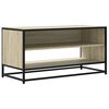 vidaXL TV Cabinet Sonoma Oak 91x40x46 cm Engineered Wood and Metal