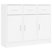 vidaXL Sideboard White 91x28x75 cm Engineered Wood