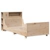 vidaXL Bed Frame without Mattress 75x190 cm Small Single Solid Wood Pine