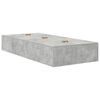 vidaXL Storage Bed Frame Concrete Grey 70 x 190 cm Engineered Wood