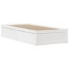vidaXL Bed Frame with Headboard White 75x190 cm Small Single Solid Wood Pine