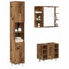 vidaXL 3 Piece Bathroom Furniture Set Old Wood Engineered Wood