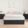 vidaXL Storage Bed Frame Black Oak 140 x 200 cm Engineered Wood