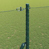 vidaXL Fence Post Green 10 x 1.5 m (13 mm mesh) Steel and PVC