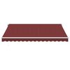 vidaXL Automatic Retractable Awning with LED Burgundy 400x350 cm