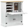 vidaXL Wine cabinet White 97 x 45 x 114 cm Solid Pine Wood