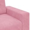 vidaXL Sofa 3 pcs Pink Velvet
