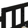 vidaXL Day Bed without Mattress Black 90x190 cm Single Solid Wood Pine